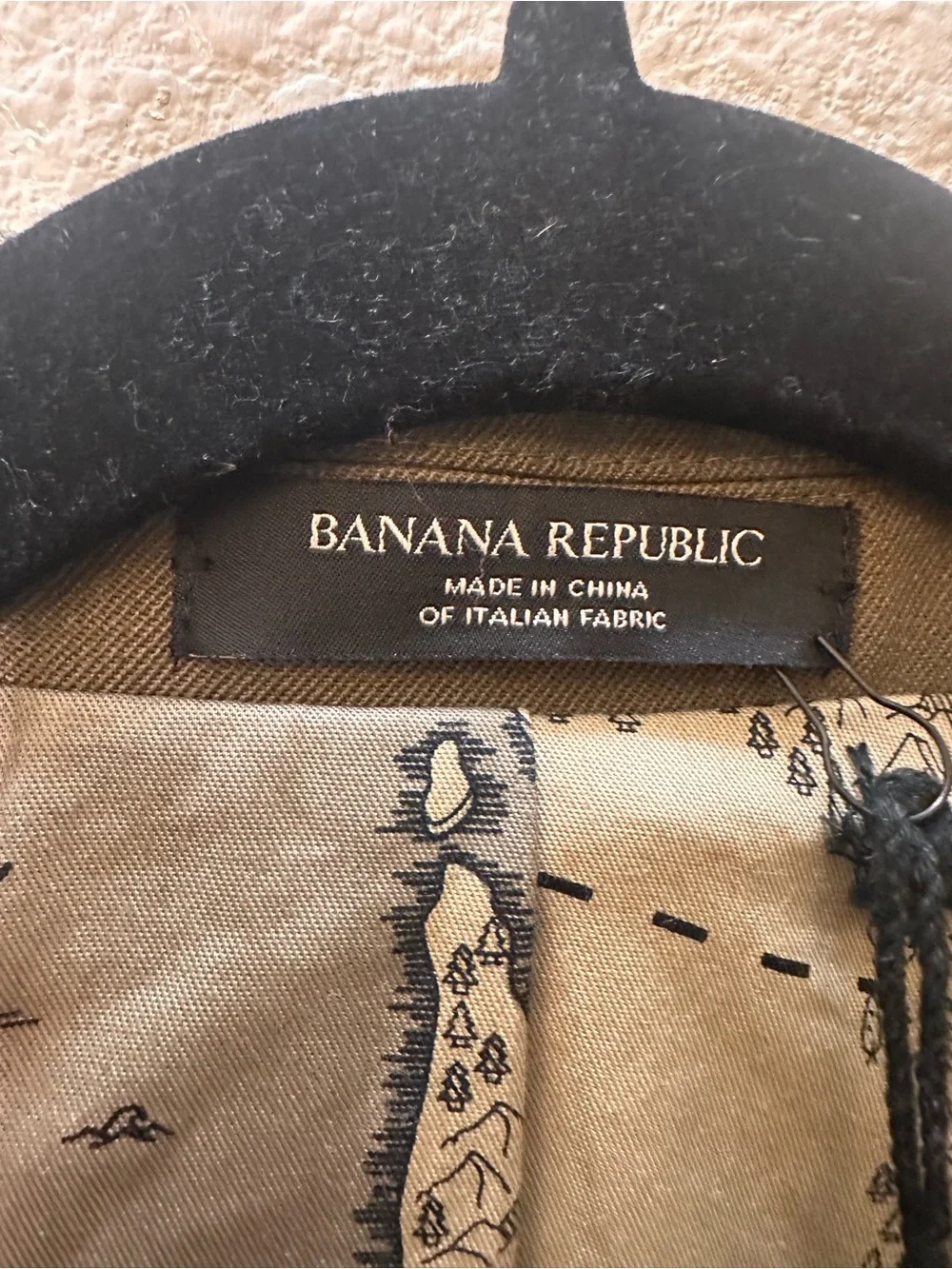 Banana Republic Men's Olive Green Military Field Jacket